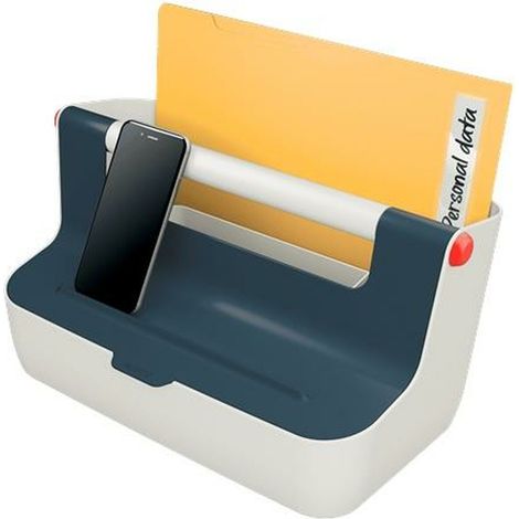Scatole Portaoggetti Leitz Cosy Grigio ABS 21,4 x 19,6 x 36,7 cm Maniglia per il trasporto (1/3)