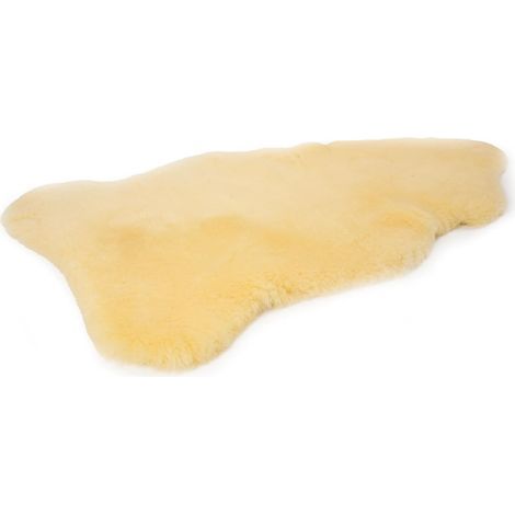 1 Peau De Mouton Naturelle 90x100cm Fourrure Médicale Tapis Doux Salon Chambre (1/5)