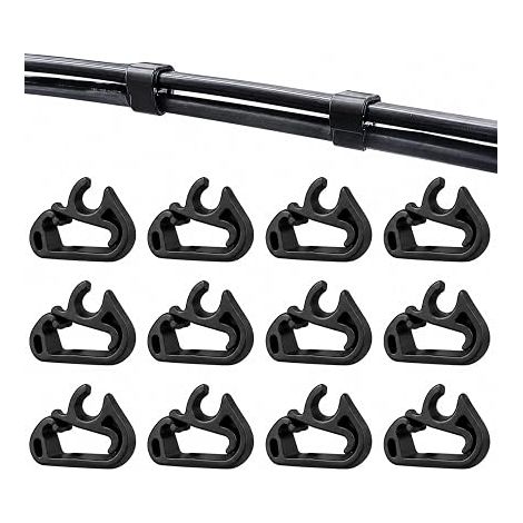 12 Replacement Hose Clips for Windscreen Washer Hose Attachment (1/5)