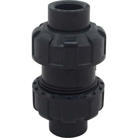 Clapet anti-retour à bille 32mm – PVC résistant à la corrosion – Empêche le refoulement d'eau – Pour systèmes de piscine (1/4)