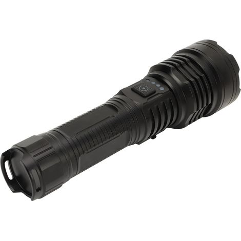 Lampe torche LED ultra-lumineuse, rétractable et zoomable, type C, LED XHP70, étanche IPX4, boîtier en aluminium, lampe torche portable (1/5)
