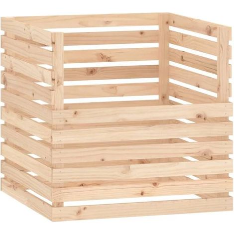 Composteur, 80 x 80 x 78 cm, en pin massif (1/5)