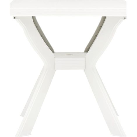 Maison Exclusive - Bistrotisch Weiß 70x70x72 cm Kunststoff