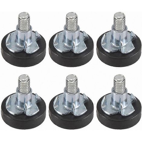 Pieds réglables M6 x32 pour meubles et chaises, embouts de nivellement filetés, supports de stabilisation ajustables en hauteur, lot de 32 pièces (1/5)