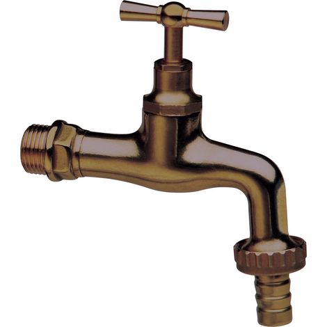 2PZ RUBINETTO OTTONE ANTICATO 1/2" CON PORTAGOMMA (1/2)