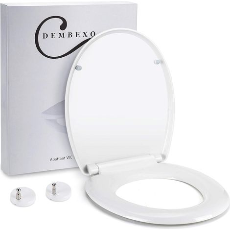 Abattant de toilette avec système de freinage, retrait facile et nettoyage rapide (1/4)