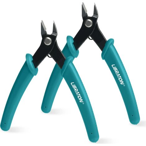 (Pince coupante 1 pièce, 13 cm) Pince coupante de précision pour micro-fils, coupe nette et coupe latérale, idéale pour les maquettes de bijoux et autres petits objets. (1/5)