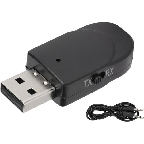 Émetteur Récepteur Bluetooth Stéréo 2 en 1, Appels Mains Libres, Adaptateur AUX pour Téléphones et Téléviseurs (1/5)