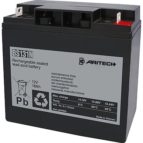 aritech Batterie de sécurité 18 Ah 12 V standard pack 2
