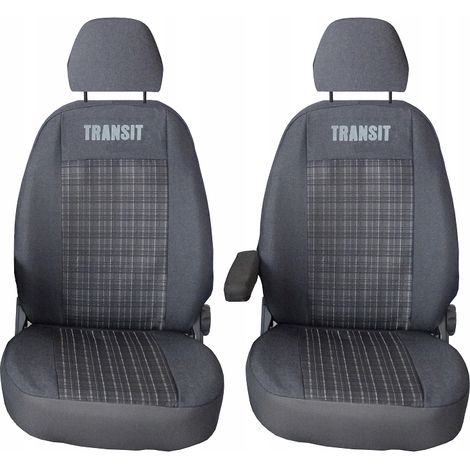 Fundas para asientos delanteros Ford Transit MK8 2014-2025, delanteras 1+1, premium, resistentes.