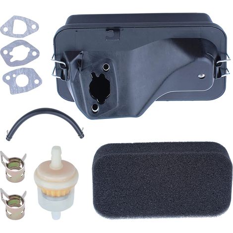 Boîtier de filtre à air pour Honda GX120 GX160 GX200 17211-ZB2-000, Joint de carburateur, Assemblage du filtre à air, Boîtier à air, Joint de carburateur, Filtre à carburant, Tuyau d'huile, Collier de (1/5)