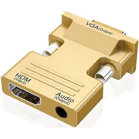 Cet adaptateur TV haute définition vers VGA offre une sortie 1080p et une interface audio, et est compatible avec une variété de périphériques d'affichage, offrant une compatibilité étendue. (1/5)