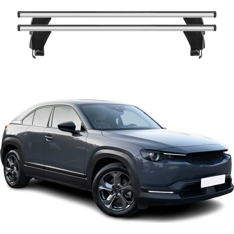 OMAC Dachträger Querträger Alu für Mazda CX-30 2020-2026 – Abschließbar – T-Nut – City-Crash-getestet – Max. 50 kg Silber (1/5)