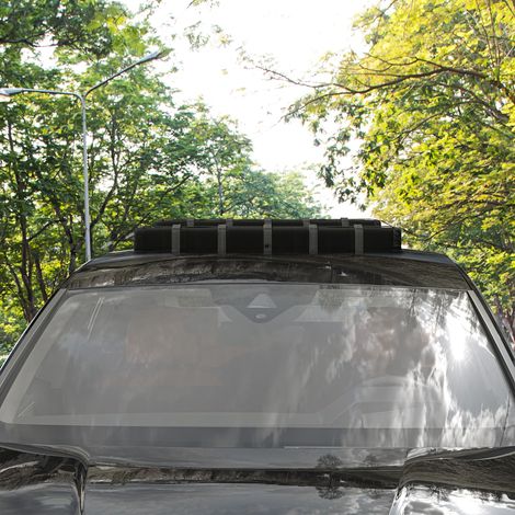 Barras de Transversales de Techo de Coche Baca Portaequipajes para Coche de 2 Piezas Carga máx.75 kg 85x10x8 cm Negro (1/5)