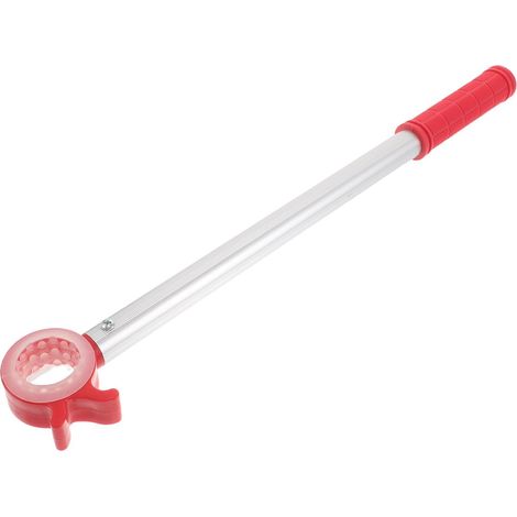 Baguette de Tirage pour Fenêtre Coulissante en Alliage D'aluminium et Plastique Rouge, Outil Télescopique Léger pour Ouverture Réglable, Usage Domestique Cuisine (1/5)