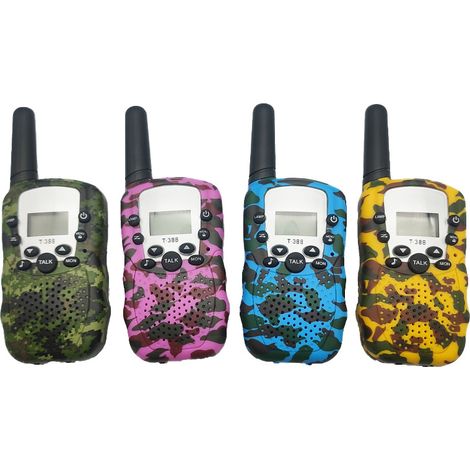 Walkie-talki pour enfants, 1 pièces, émetteur-récepteur de téléphone portable, Radio, intercom, 6KM, Mini jouets, talkie-walkie, cadeaux, tablette pour garçons et filles（vert） (1/5)