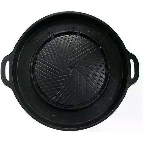 HONORNIC - Casserole coréenne pour grillades - Polyvalente, efficace, multifonctionnelle, innovante, haut de gamme et exclusive - Idéale pour les fondues, les barbecues et les grillades.