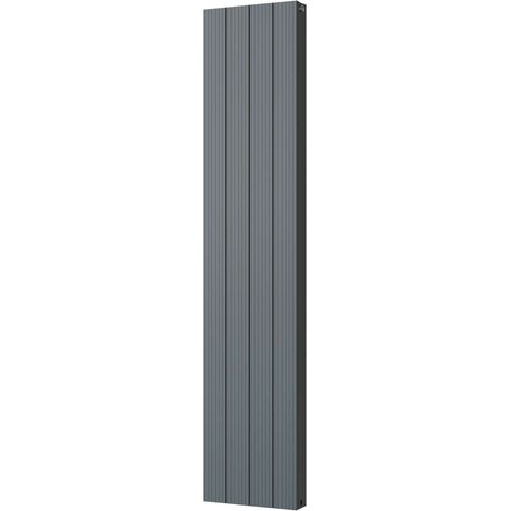 Thetford - Anthracite Vertical Radiator Double Panel H1800mm x W372mm Grooved