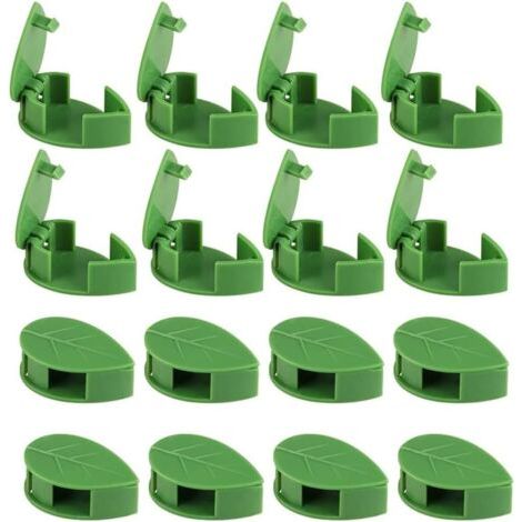 Ensemble de 50 pièces pour plantes grimpantes, supports muraux pour plantes grimpantes, clips pour câbles de bureau, clips de support auto-adhésifs pour feuilles, clips invisibles pour plantes (1/5)