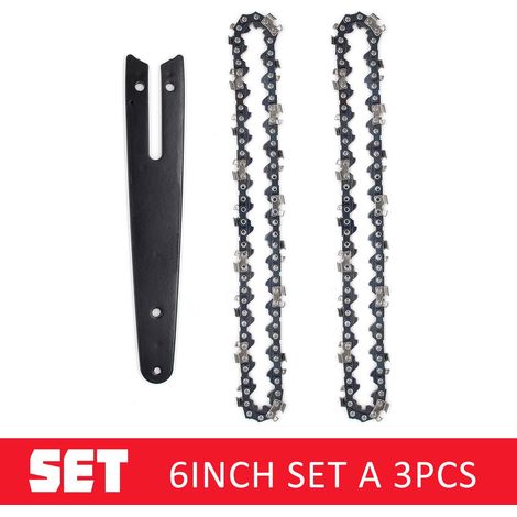 Chaine de Tronconneuse 2pcs Chaine Carbure pour Tronconneuse (6 pouces+bar)-LIAIKI
