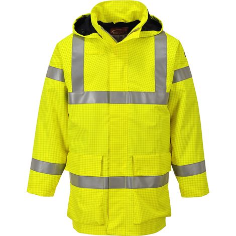 Giacca antipioggia hi-vis multi lite Bizflame Giallo XL