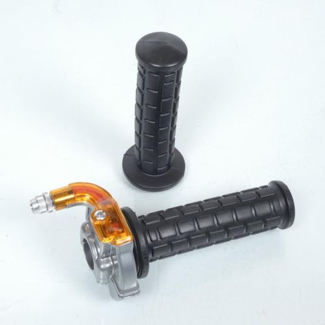 Gasgriff Gashebel grau targa off road vintage für moped mob cross (1/5)