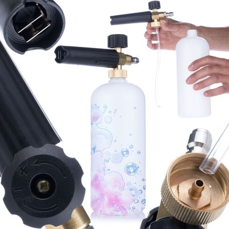 Pistola Schiumogena 1000ml per Idropulitrice – Materiale Solido, Regolazione Angolo  Compatibile con Rosfix, Lavor  Pressione Max 200 BAR