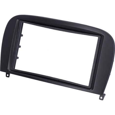 Einbaurahmen für 2-DIN-Autoradios für Mercedes SL-Klasse (R230), G500, G55 und G-Klasse, Montageplatte, Schwarz, Set (1/5)