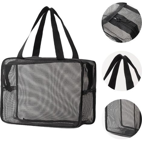 Sacs de rangement avec poignées, organisateurs de produits de toilette, sacs de douche portables à séchage rapide, articles de voyage essentiels (1/5)