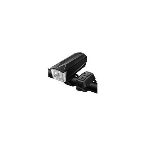 Phare Eclairage avant + Klaxon vélo LED, 190Lms réels + 120dB - commande au guidon - BY24 (1/5)