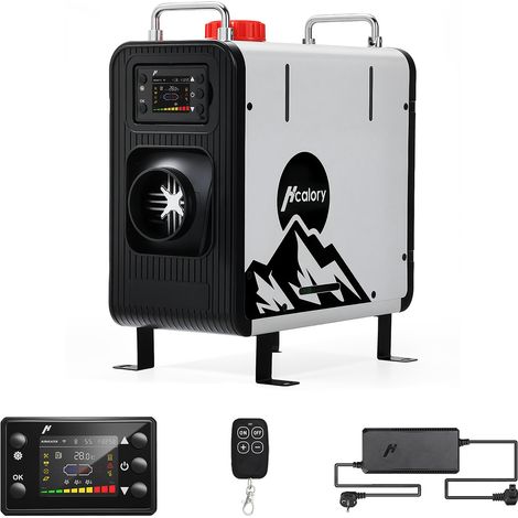 5KW-8KW Diesel Standheizung Lufterhitzer 3,5L, Plateau-Modus 2500/5000m mit bluetooth/Fernbedienung/LCD Steuerung, 12/24V/220-240V