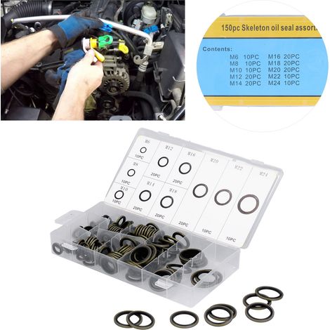 Kit de 150 joints adhésifs métalliques pour l'entretien et la réparation automobile. (1/5)