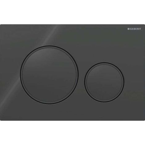 Geberit Sigma20 flush plate for dual flush, matt black (115.882.DW.1) (1/4)