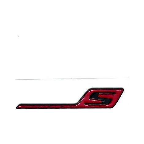 (S rouge, Chine continentale) - Insigne de coffre arrière 3D en ABS, logo GLA Turbo 4matic, compatible avec Mercedes GLA35, GLA45, GLA45S, AMG et accessoires X156 (1/5)