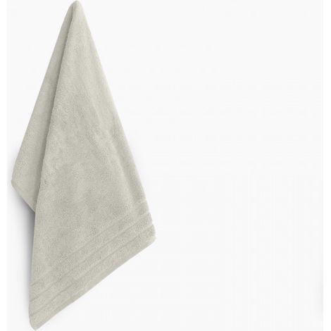 Serviette en coton - Callisto - 50 x 90 cm - Blanc lin - Livraison gratuite