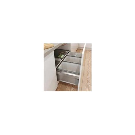Naber Cox® Base 360 S/900-4, Abfallsammler für Frontauszüge, mit Biodeckel, anthrazit, H 360 mm (1/3)