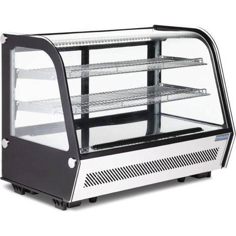 Vitrine réfrigérée de comptoir noire Série G 160L - Polar (1/5)