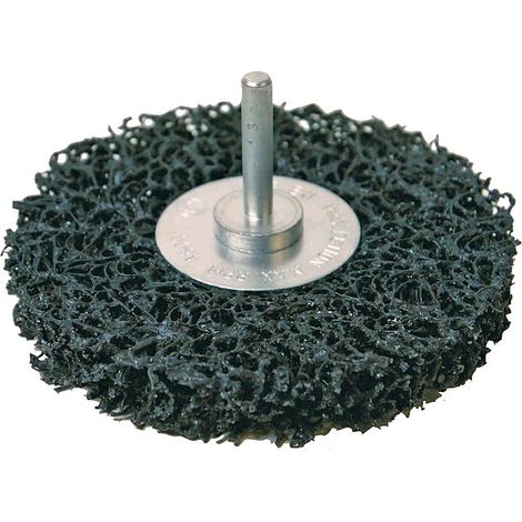 Silverline – Roue abrasive polycarbure 100 mm – Pour élimination rouille et peinture – Montage sur perceuse électrique – Nylon non tissé (1/4)