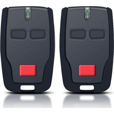 Bardusch-Télécommande de porte de garage pour BFT Mitto 2 B RCB, télécommande 2 canaux 433 MHz pour portes sectionnelles BFT Mitto 2, Kleio, Ghibli, TRC 2, Kleio, Ghibli, TR (2 pièces) (1/5)