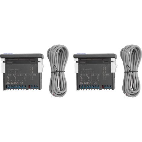 2x LILYTECH ZL-6231A, contrôleur d'incubateur, thermostat avec minuterie multifonction, équivalent à STC-1000 ou W1209 + TM618N (1/5)