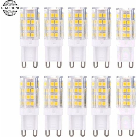 [JAMAIS UTILISÉ]Ampoules LED G9 - Blanc Chaud 3000K - 5W - Équivalent à 40W Halogène - Lot de 10 Ampoules - Non-Dimmables (1/4)