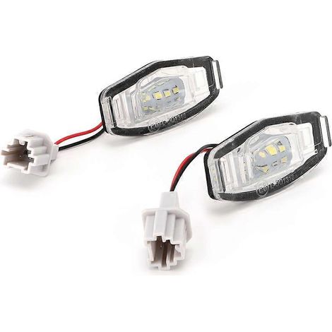 Éclairage de plaque d'immatriculation LED 1230V, compatible avec les plaques d'immatriculation Honda Civic