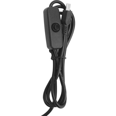 5V 3A Netzteil für Raspberry Pi, mit Schalter, Micro-USB-Schnittstelle, UK-Stecker.
