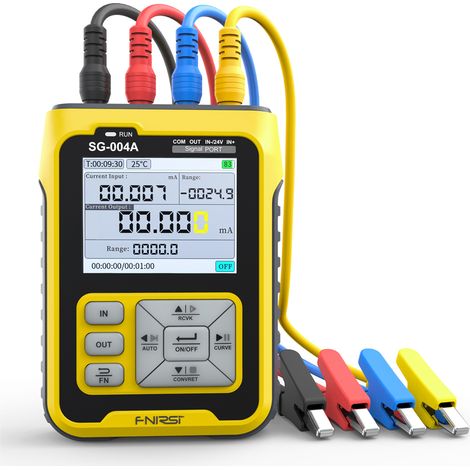 Générateur de signal multifonction portable 0-24 V 4-20 mA analogiques tension courant thermocouple résistance processus calibrateur écran couleur rétro-éclairage 2,4 pouces pour PLC système DCS débog