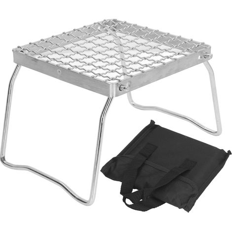Faltbarer Campinggrill aus Edelstahl 304 – Ultraleichter Grill für Wanderungen und Picknicks (1/5)