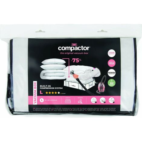 Compactor Funda de almacenamiento al vacío 145 L blanca
