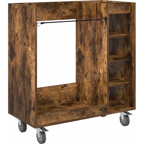 Maison Exclusive - Armadio per Golf con ruota Rovere fumé 90 x 45 x 98 cm