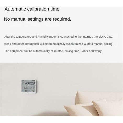 TH3, station météo électronique avec affichage numérique Wi-Fi, hygromètre, thermomètre et horloge, gris foncé. (1/5)