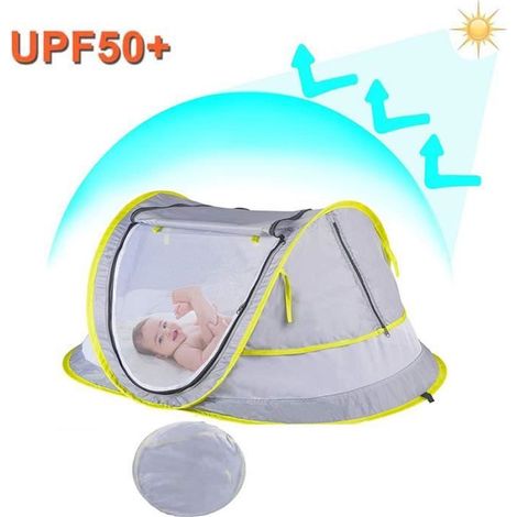 Tente de Plage - Bébé - Portable - UPF 50+ - Tissu non toxique - 1 place (1/4)