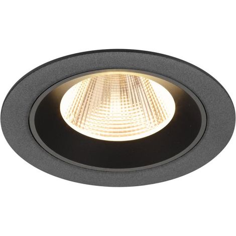 Encastré downlight NUMINOS® M intérieur 2700 K 20° IP20 rond noir - SLV - 1009595